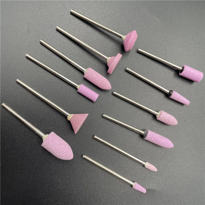 牙科技工車石砂石磨頭齒科材料子彈頭白色綠色砂輪磨頭